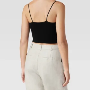 REVIEW Crop Top In Ripp-Optik – Schwarz 15