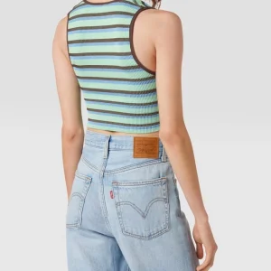 BDG Urban Outfitters Crop Top In Ripp-Optik – Blau 15