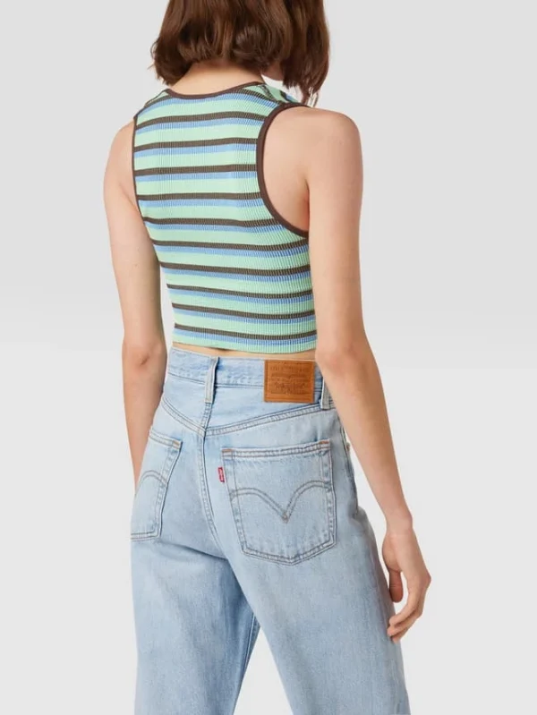 BDG Urban Outfitters Crop Top In Ripp-Optik – Blau 6