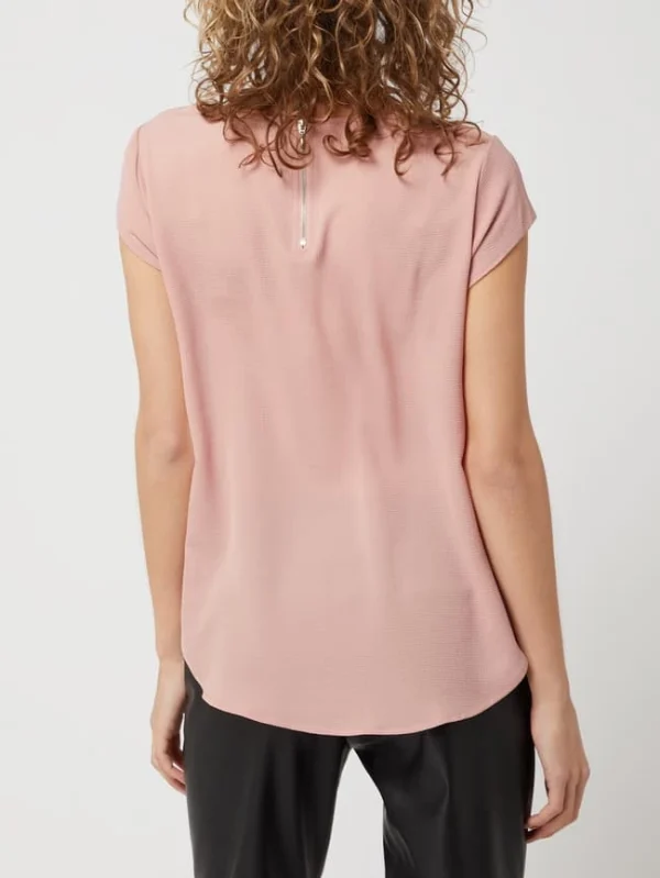 Only Blusenshirt In Unifarbenem Design – Rosé 6