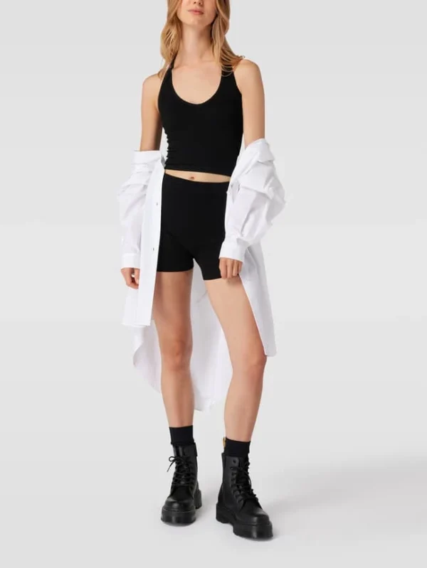 BDG Urban Outfitters Crop Top In Ripp-Optik – Schwarz 1