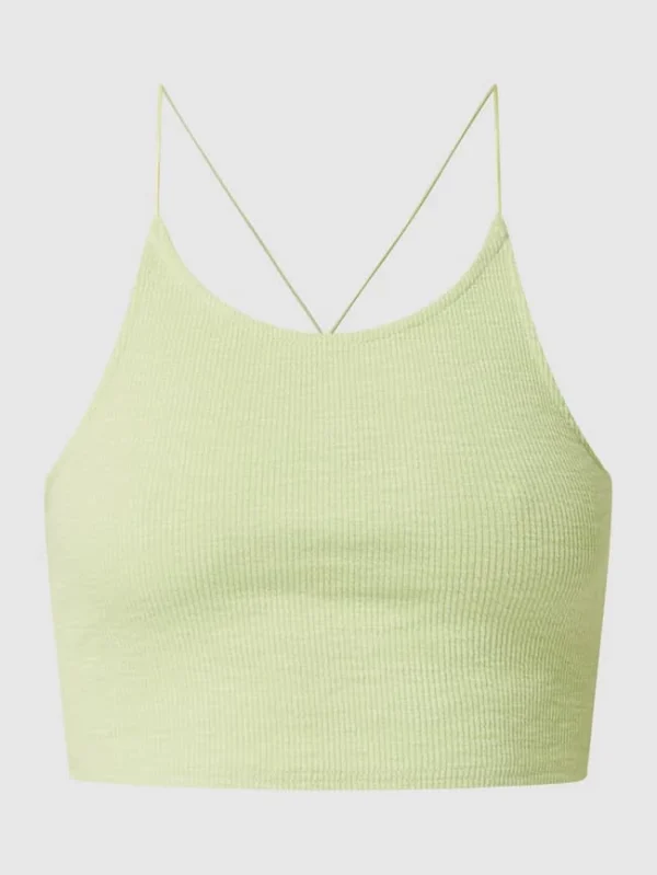 Only Crop Top Mit Gekreuzten Spaghettiträgern Modell ‘Jade’ – Grün 3