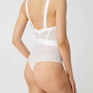 DKNY Body Aus Mesh – Weiß 13