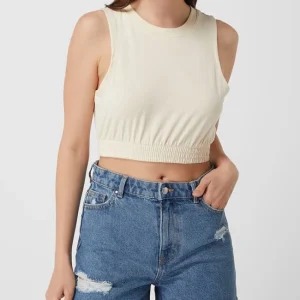 Pieces Crop Top Aus Baumwollmischung Modell ‘Videl’ – Offwhite 13