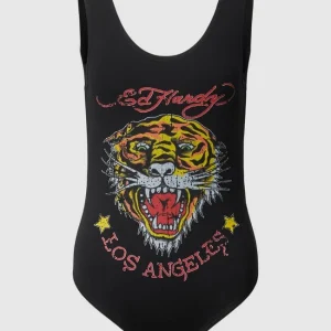 Ed Hardy Body Mit Label- Und Motiv-Print Modell ‘TIGER’ – Schwarz 9