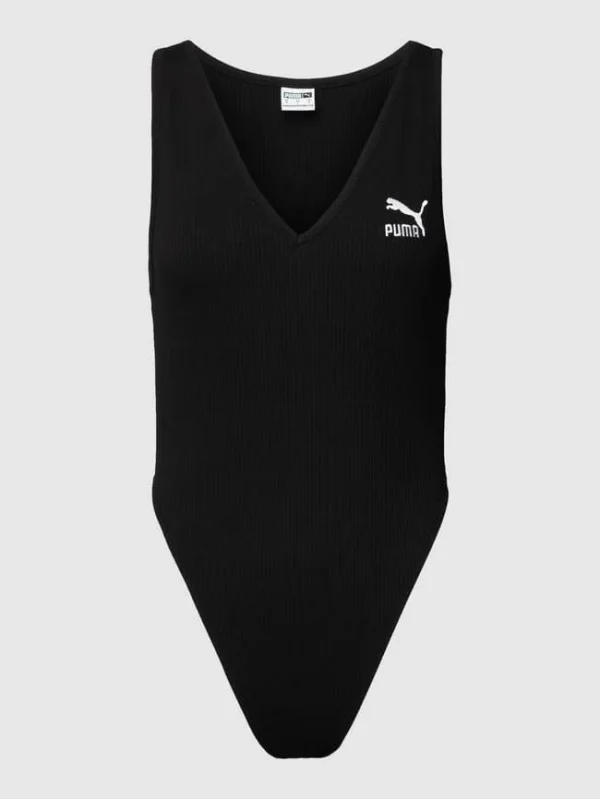 Puma Body Mit Logo-Stitching Modell ‘Classics Ribbed Bodysuit’ – Schwarz 3