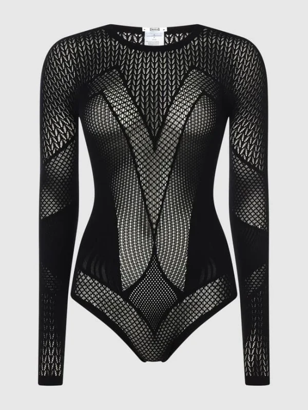 Wolford Body In Strick-Optik – Schwarz 3