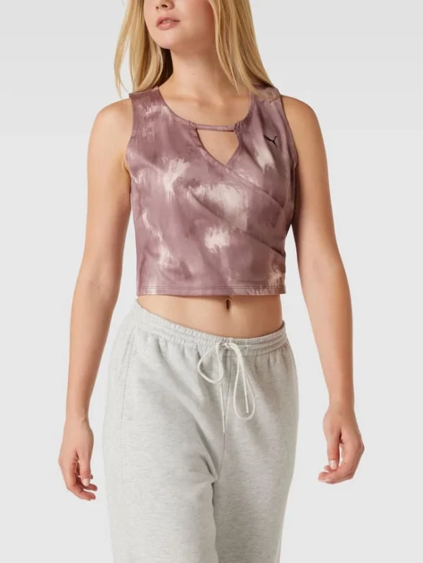 PUMA PERFORMANCE Crop Top Mit Wickel-Optik Modell ‘STUDIO’ – Altrosa 5