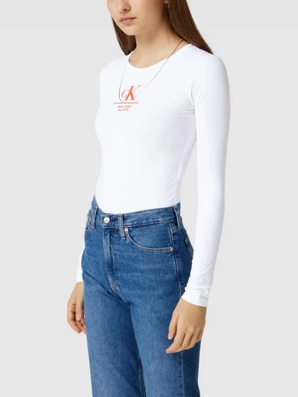 Calvin Klein Jeans Body Mit Label-Print – Weiß 5