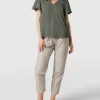 Jake*s Collection Bluse Mit Volantärmeln – Khaki 17