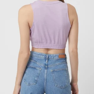 Pieces Crop Top Aus Baumwollmischung Modell ‘Videl’ – Flieder 15