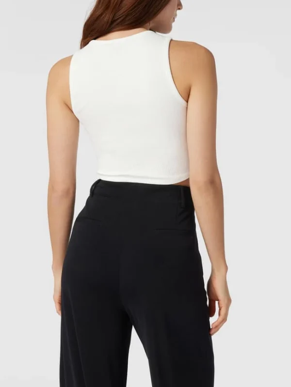 Alex Mariah Peter X P&C Crop Top In Ripp-Optik – Alex Mariah Peter X P&C – Weiß 6