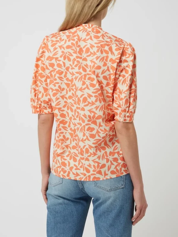 Esprit Collection Blusenshirt Mit Allover-Muster – Orange 6