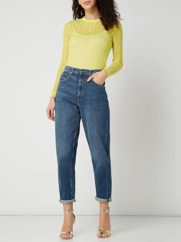 Pepe Jeans Pepe Jeans X Dua Lipa Body Mit Effektgarn – Neon Gelb 1