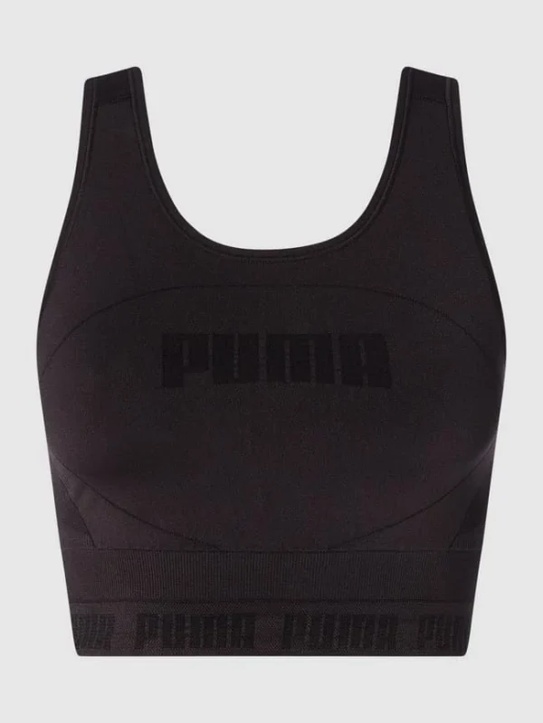 PUMA PERFORMANCE Tight Fit Crop Top Mit Stretch-Anteil – Schwarz 3