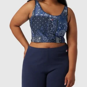 Tommy Hilfiger Curve PLUS SIZE Crop Top Mit Label-Detail Modell ‘Bandana’ – Marineblau 13