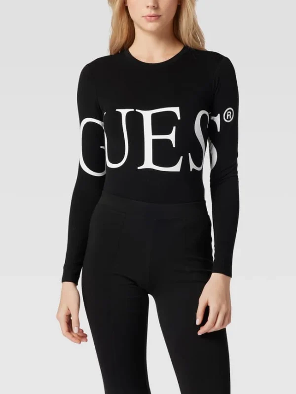 Guess Body Mit Label-Print – Schwarz 5