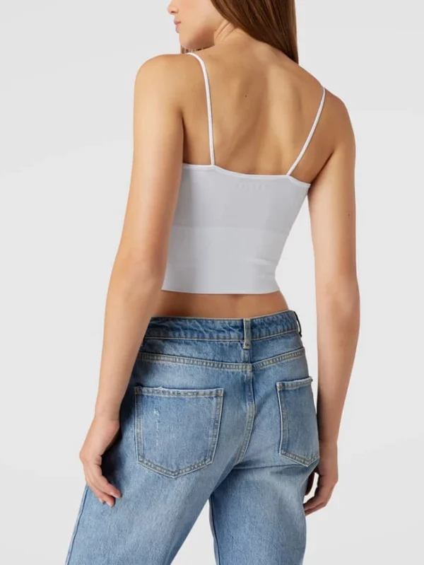 REVIEW Crop Top In Ripp-Optik – Weiß 6