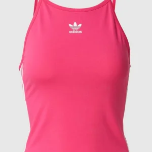 Adidas Originals Crop Top Mit Label-Streifen – Pink 9