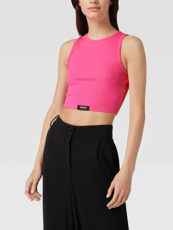 Alex Mariah Peter X P&C Crop Top In Ripp-Optik – Alex Mariah Peter X P&C – Pink 5