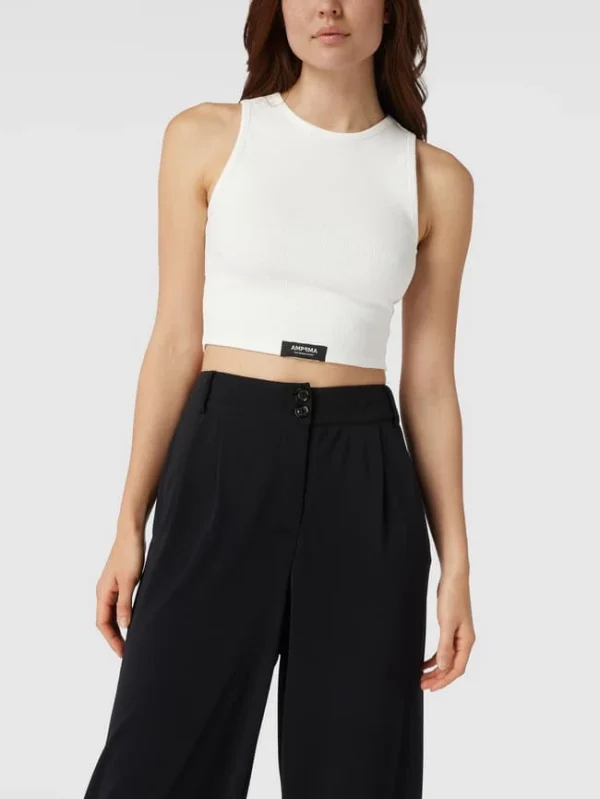 Alex Mariah Peter X P&C Crop Top In Ripp-Optik – Alex Mariah Peter X P&C – Weiß 5