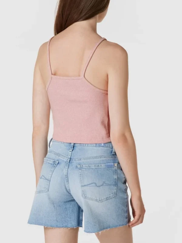 ADIDAS SPORTSWEAR Crop Top In Ripp-Optik – Rosa 6