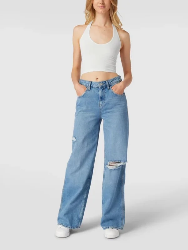 BDG Urban Outfitters Crop Top In Ripp-Optik – Weiß 1