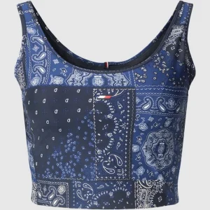 Tommy Hilfiger Curve PLUS SIZE Crop Top Mit Label-Detail Modell ‘Bandana’ – Marineblau 9