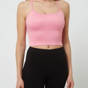 DKNY PERFORMANCE Crop Top Mit Rippenstruktur – Pink 13