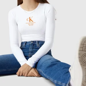 Calvin Klein Jeans Body Mit Label-Print – Weiß 11