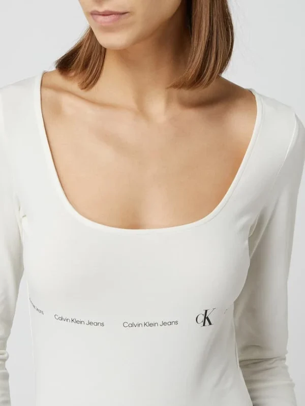 Calvin Klein Jeans Body Mit Stretch-Anteil – Offwhite 4