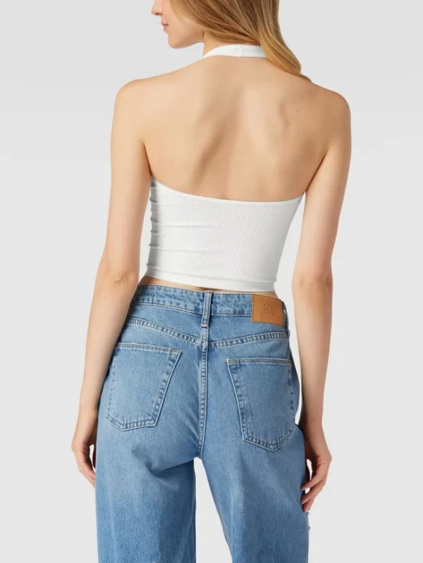 BDG Urban Outfitters Crop Top In Ripp-Optik – Weiß 6