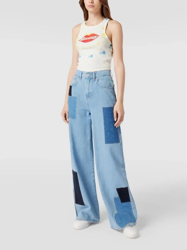 Guess Crop Top Mit Label-Print – Weiß 1