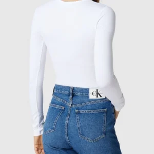 Calvin Klein Jeans Body Mit Label-Print – Weiß 15