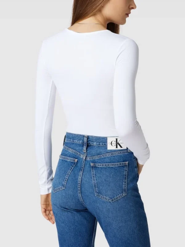 Calvin Klein Jeans Body Mit Label-Print – Weiß 6