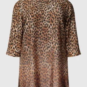 Marina Rinaldi PLUS SIZE Bluse Mit Allover-Animal-Print Modell ‘Farina’ – Schwarz 9