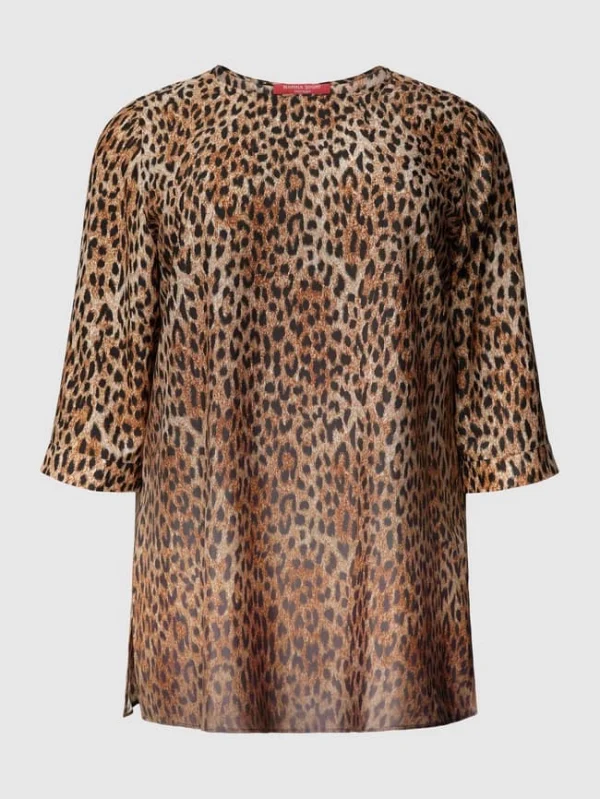 Marina Rinaldi PLUS SIZE Bluse Mit Allover-Animal-Print Modell ‘Farina’ – Schwarz 3