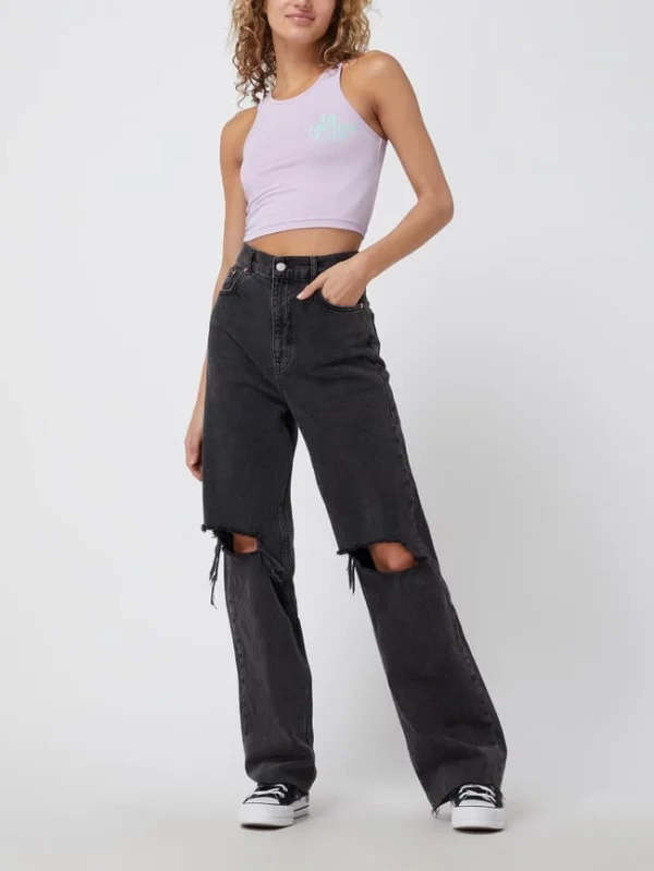 On Vacation Crop Top Mit Logo – Flieder 1