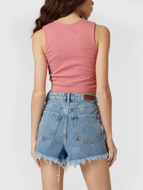 BDG Urban Outfitters Crop Top Mit Schnürung – Altrosa 6