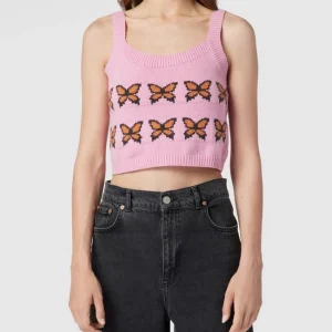 Levi’s® Crop Top Mit Strick-Optik – Rosa 13