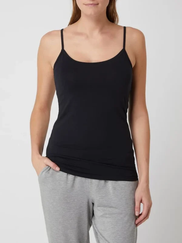 Hanro Top Mit Stretch-Anteil Modell ‘Cotton Sensation’ – Schwarz 5