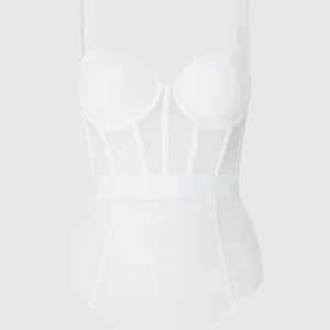 DKNY Body Aus Mesh – Weiß 9