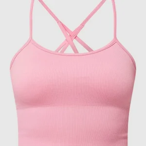 DKNY PERFORMANCE Crop Top Mit Rippenstruktur – Pink 9