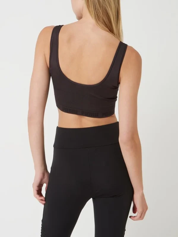 PUMA PERFORMANCE Tight Fit Crop Top Mit Stretch-Anteil – Schwarz 6