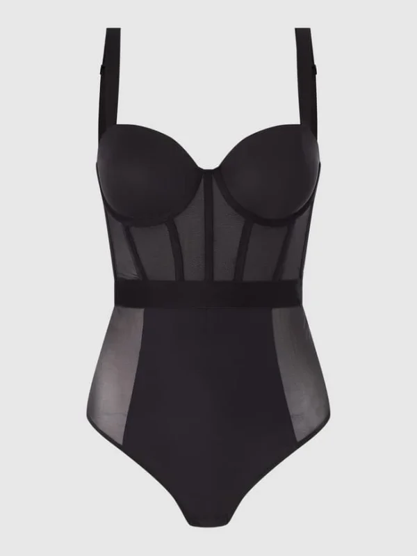 DKNY Body Aus Mesh – Schwarz 1