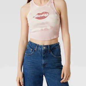 Guess Crop Top Mit Label-Print – Rosa 13