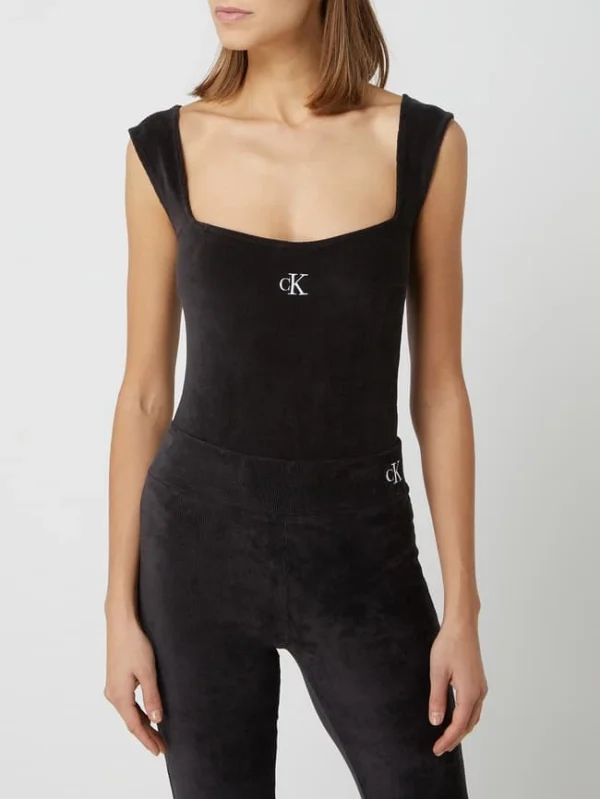 Calvin Klein Jeans Body Aus Cord – Schwarz 5