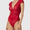 S.Oliver RED LABEL Body Mit Spitzenbesatz Modell ‘Adele’ – Rot 11