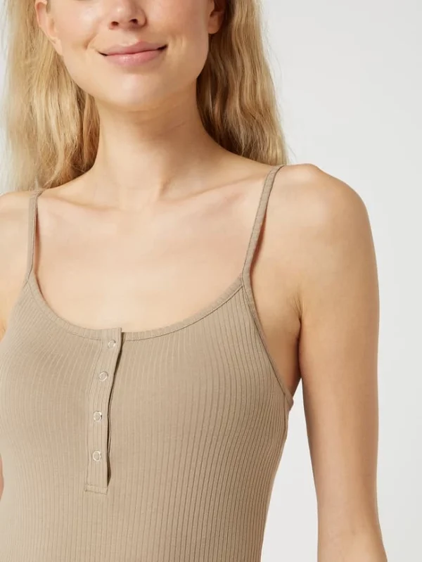 Pieces Body Mit Spaghettiträgern Modell ‘Kitte’ – Taupe 4